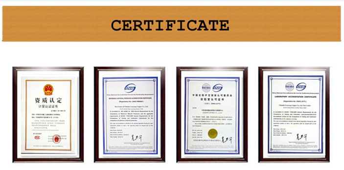 ວົງແຫວນສາຍແຂນ H80 ທອງເຫລືອງ certificate